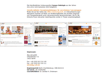 Tablet Screenshot of campus-onkologie.de